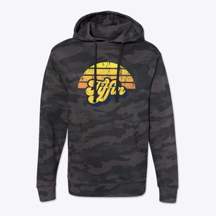 Tiffin Iowa Sublime Sunset Cotton Hoodie Sweatshirt