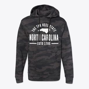  North Carolina Motto Cotton Hoodie Sweatshirt