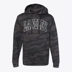 Langley Oklahoma Trendy Block Cotton Hoodie Sweatshirt
