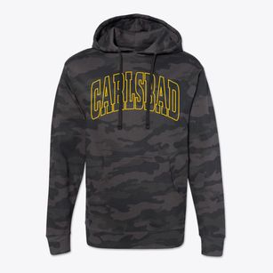 Carlsbad California Trendy Block Cotton Hoodie Sweatshirt