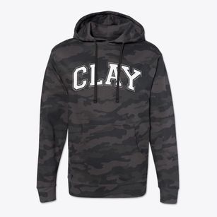 Clay California Varsity Cotton Hoodie Sweatshirt