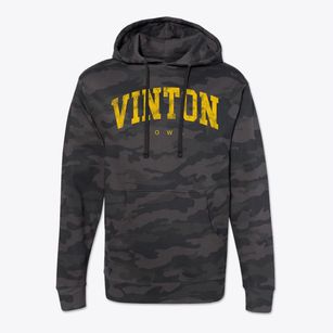 Vinton Iowa Urban Vibe Cotton Hoodie Sweatshirt