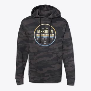 Meriden Connecticut Color Fade Cotton Hoodie Sweatshirt