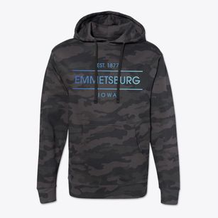 Emmetsburg Iowa Horizon Cotton Hoodie Sweatshirt