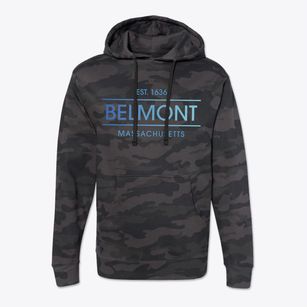 Belmont Massachusetts Horizon Cotton Hoodie Sweatshirt