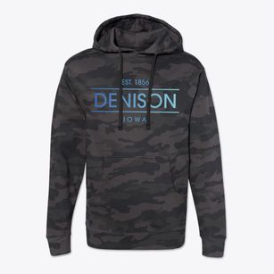 Denison Iowa Horizon Cotton Hoodie Sweatshirt