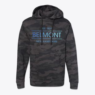 Belmont New Hampshire Horizon Cotton Hoodie Sweatshirt