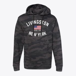Livingston New York Patriot Cotton Hoodie Sweatshirt