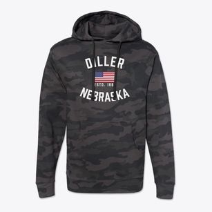 Diller Nebraska Patriot Cotton Hoodie Sweatshirt