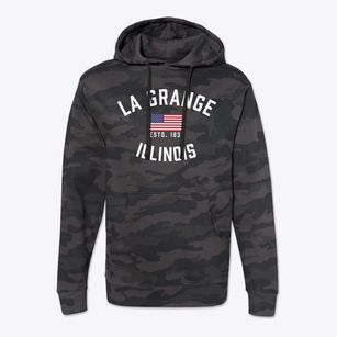 La Grange Illinois Patriot Cotton Hoodie Sweatshirt