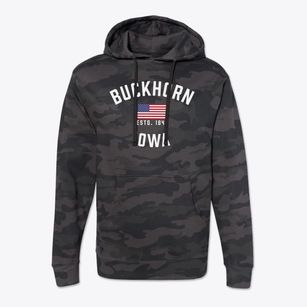 Buckhorn Iowa Patriot Cotton Hoodie Sweatshirt