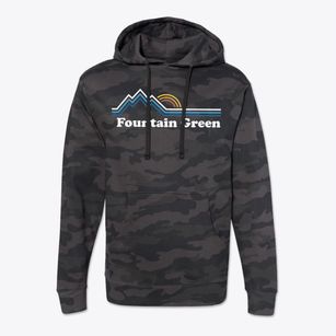 Fountain Green Utah Mountain View Cotton Hoodie Sweatshirt
