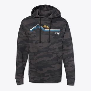 Fig North Carolina Mountain View Cotton Hoodie Sweatshirt