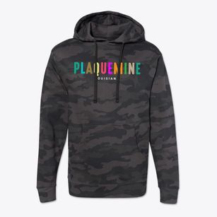 Plaquemine Louisiana Color Pop Cotton Hoodie Sweatshirt
