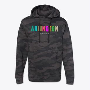 Arlington Virginia Color Pop Cotton Hoodie Sweatshirt
