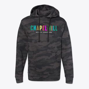 Chapel Hill North Carolina Color Pop Cotton Hoodie Sweatshirt