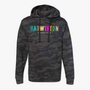 Harwinton Connecticut Color Pop Cotton Hoodie Sweatshirt