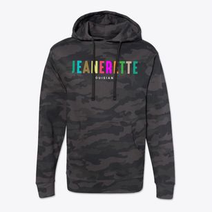 Jeanerette Louisiana Color Pop Cotton Hoodie Sweatshirt