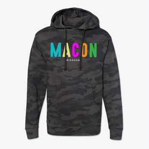 Macon Missouri Color Pop Cotton Hoodie Sweatshirt
