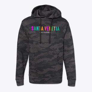 Santa Venetia California Color Pop Cotton Hoodie Sweatshirt