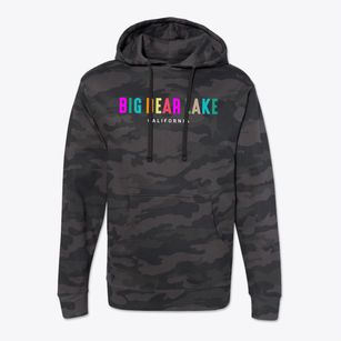 Big Bear Lake California Color Pop Cotton Hoodie Sweatshirt