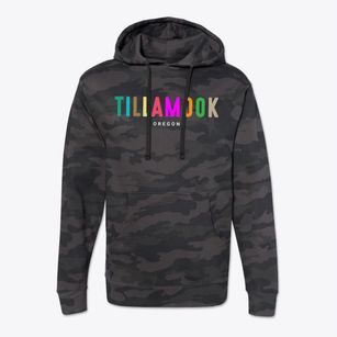 Tillamook Oregon Color Pop Cotton Hoodie Sweatshirt