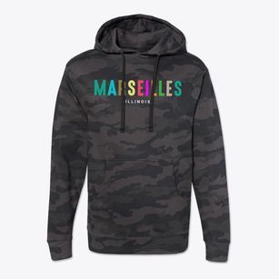 Marseilles Illinois Color Pop Cotton Hoodie Sweatshirt