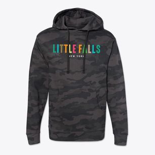 Little Falls New York Color Pop Cotton Hoodie Sweatshirt