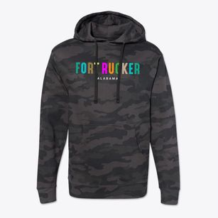 Fort Rucker Alabama Color Pop Cotton Hoodie Sweatshirt