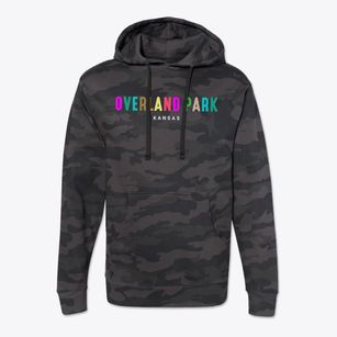 Overland Park Kansas Color Pop Cotton Hoodie Sweatshirt