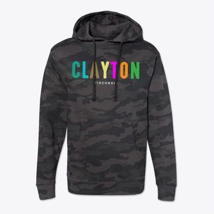 Clayton Wisconsin Color Pop Cotton Hoodie Sweatshirt