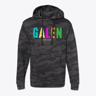 Galen New York Color Pop Cotton Hoodie Sweatshirt