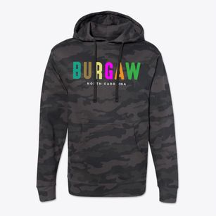 Burgaw North Carolina Color Pop Cotton Hoodie Sweatshirt