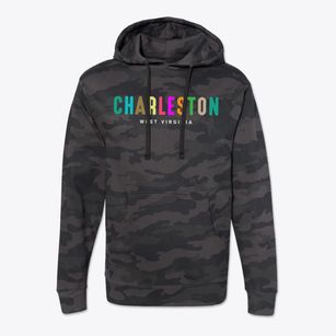Charleston West Virginia Color Pop Cotton Hoodie Sweatshirt