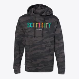 Scott City Kansas Color Pop Cotton Hoodie Sweatshirt