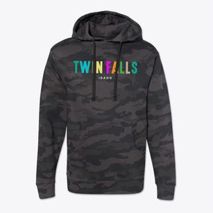 Twin Falls Idaho Color Pop Cotton Hoodie Sweatshirt