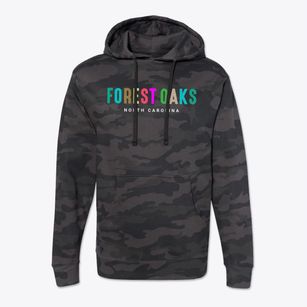 Forest Oaks North Carolina Color Pop Cotton Hoodie Sweatshirt