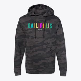 Gallipolis Ohio Color Pop Cotton Hoodie Sweatshirt