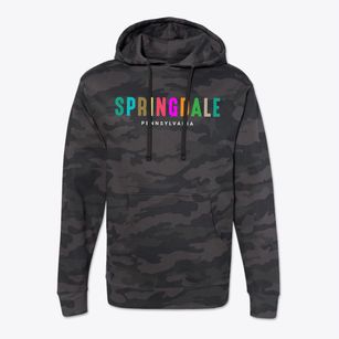 Springdale Pennsylvania Color Pop Cotton Hoodie Sweatshirt