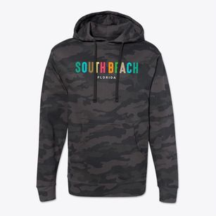South Beach Florida Color Pop Cotton Hoodie Sweatshirt