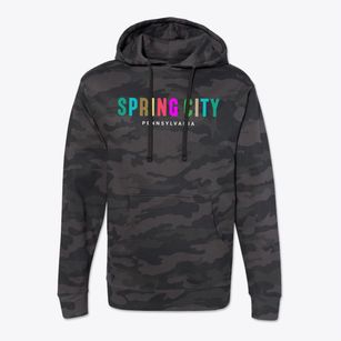 Spring City Pennsylvania Color Pop Cotton Hoodie Sweatshirt