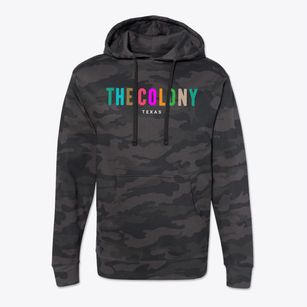 The Colony Texas Color Pop Cotton Hoodie Sweatshirt
