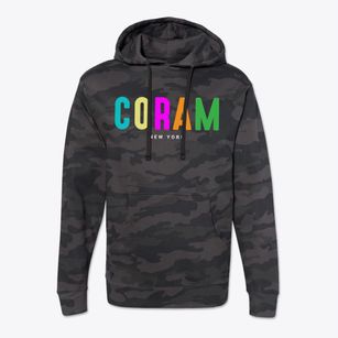 Coram New York Color Pop Cotton Hoodie Sweatshirt