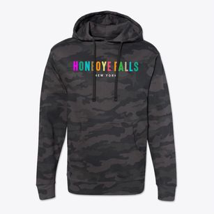 Honeoye Falls New York Color Pop Cotton Hoodie Sweatshirt