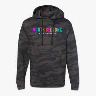 North Seekonk Massachusetts Color Pop Cotton Hoodie Sweatshirt
