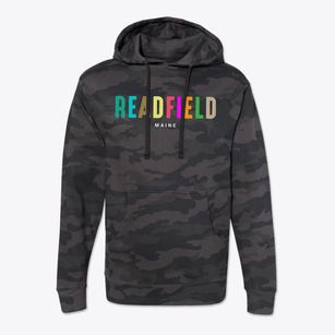 Readfield Maine Color Pop Cotton Hoodie Sweatshirt
