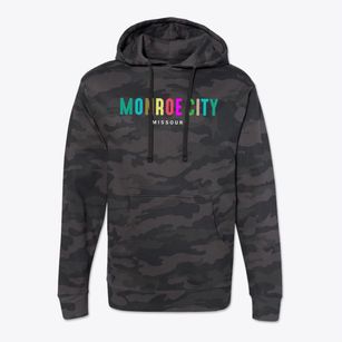 Monroe City Missouri Color Pop Cotton Hoodie Sweatshirt