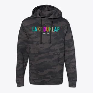 Lake Dunlap Texas Color Pop Cotton Hoodie Sweatshirt