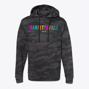 Garrettsville Ohio Color Pop Cotton Hoodie Sweatshirt