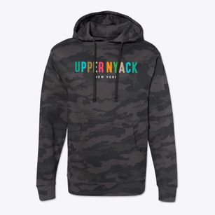 Upper Nyack New York Color Pop Cotton Hoodie Sweatshirt
